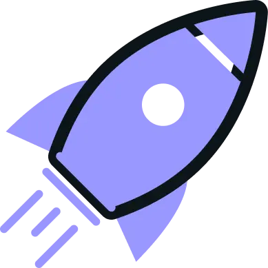 Rocket icon symbolizing sales boost